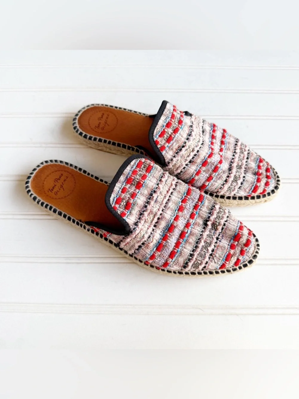 Toni Pons Size 39 Pink Women’s Espadrille Mules